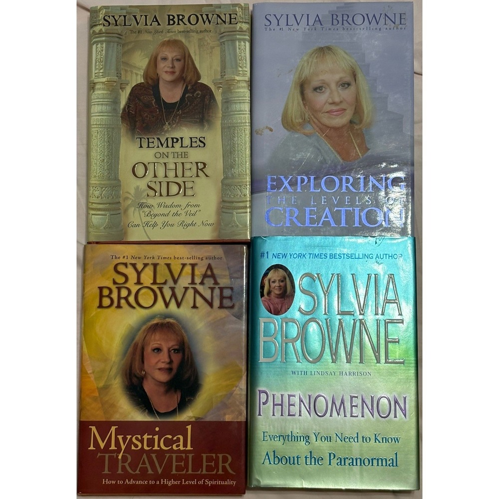 Sylvia Browne Insight Other Side Paranormal Prophecy Psychic Angel Book Lot Hard